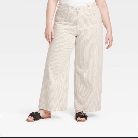 Women's High-Rise Sailor Wide Leg Ankle Jeans - Universal Thread™SIZE 16 - Picture 2 of 6